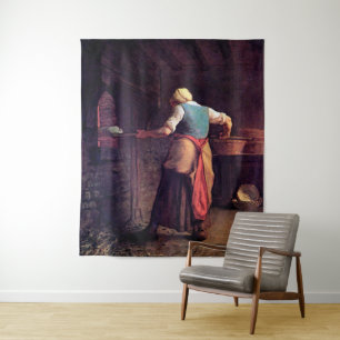 Tenture Femme faisant du pain, Jean-François Millet