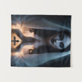 Tenture Femme gothique avec Crucifix (Devant (Horizontal))