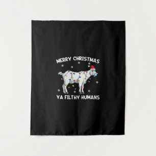 Tenture Femme Joyeux Noël Chèvre Visage Masque Chèvre Père