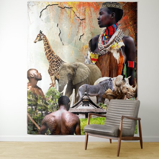 Tenture Femme King (En situation)