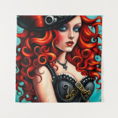 Tenture Femme Red Haired Steampunk (Devant)