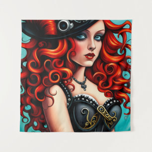 Tenture Femme Red Haired Steampunk