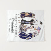 Tenture Femmes Diplômées Glamour Empowered Violet Or (Devant (Horizontal))