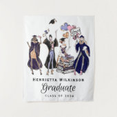 Tenture Femmes Diplômées Glamour Empowered Violet Or (Devant)