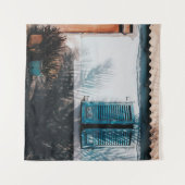 TENTURE FENÊTRES OUVERTES BLEUES (Devant (Horizontal))