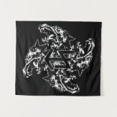 Tenture Fenrir Wolf Banner (Devant (Horizontal))