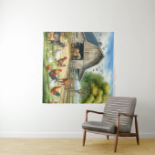 Tenture Ferme Avec Animaux (En situation (horizontale))