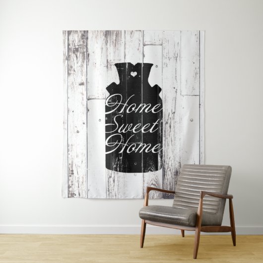 Tenture Ferme Bois blanc Jeu de lait rustique Jeu de lait  (En situation)