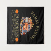 Tenture Ferme d'eau douce citrouilles feuilles automne aut (Devant (Horizontal))