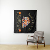 Tenture Ferme d'eau douce citrouilles feuilles automne aut (En situation (horizontale))