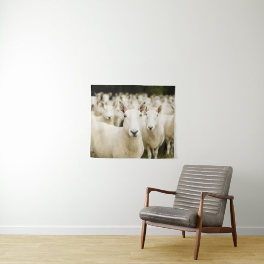 Tenture Fermes | Troupeau de moutons (En situation (horizontale))