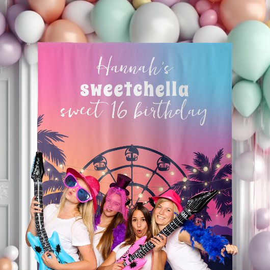 Tenture Festival de musique | Ferris Wheel Palms Sweet 16