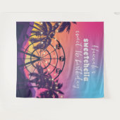 Tenture Festival de musique | Ferris Wheel Palms Sweet 16 (Devant (Horizontal))