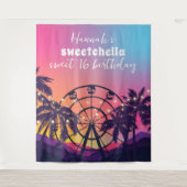 Tenture Festival de musique | Ferris Wheel Palms Sweet 16 (Devant)