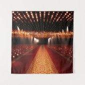 Tenture Festival du tapis rouge : scène glamour. (Devant)