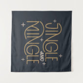 Tenture Festive Jingle et Mingle Holiday Design (Devant (Horizontal))