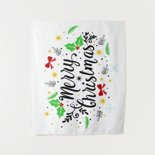 Tenture Festive Joyeux Noël (Devant)