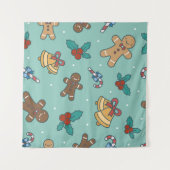 Tenture Festive Noël Sweets Design (Devant (Horizontal))