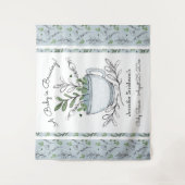 Tenture Fête bébé Tasse de Thé (Devant)