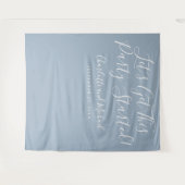 Tenture Fête Commencée Fond Photographique Bleu Poussiéreu (Devant (Horizontal))