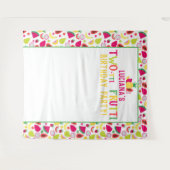 Tenture Fête d'anniversaire 2 ans Two-tti Frutti Fruits (Devant (Horizontal))