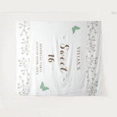 Tenture Fête d'anniversaire classique Fleur des champs & P (Devant (Horizontal))