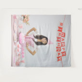 Tenture Fête d'anniversaire de la photo (Devant (Horizontal))