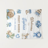 Tenture Fête d'anniversaire de la première course de rodéo (Devant (Horizontal))