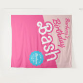 Tenture Fête d'anniversaire de poupée de mode (Devant (Horizontal))