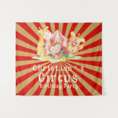 Tenture Fête d'anniversaire des animaux de cirque  (Devant (Horizontal))