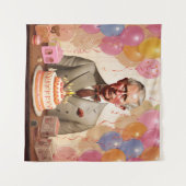 Tenture Fête d'anniversaire du roi Charles III (Devant (Horizontal))