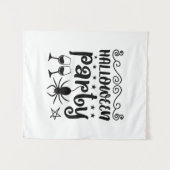 Tenture Fête d'anniversaire Halloween (Devant (Horizontal))