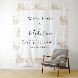 Tenture Fête de Baby Shower éléphant de bébé mignon