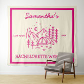 Tenture Fête de Bachelorette de Camping Simple Moderne dan (En situation (horizontale))