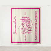 Tenture Fête de Bachelorette de Camping Simple Moderne dan (Devant)