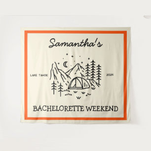 Tenture Fête de Bachelorette de Camping Simple Moderne Nat