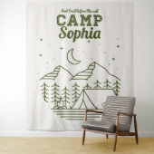 Tenture Fête de Bachelorette Glamping Camping (En situation)