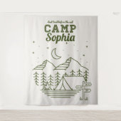 Tenture Fête de Bachelorette Glamping Camping (Devant)