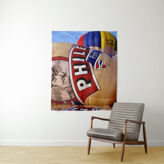 Tenture Fête de ballon à air chaud. (En situation)