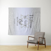 Tenture Fête de Bat Mitzvah chic ombre lavande paillettes (En situation (horizontale))