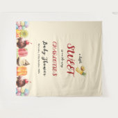 Tenture Fête de bébé douce et glacée aux couleurs vives à  (Devant (Horizontal))