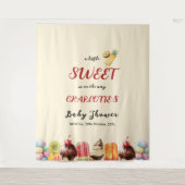 Tenture Fête de bébé douce et glacée aux couleurs vives à  (Devant)
