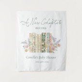 Tenture Fête de bébé thème livre d'histoires - Bienvenue d (Devant)