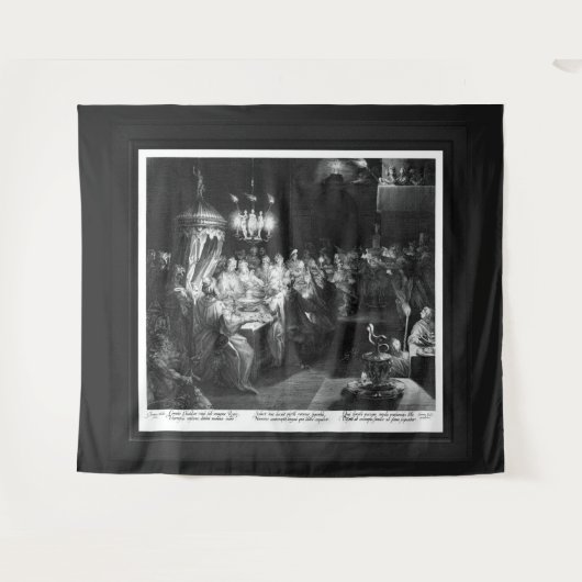 Tenture Fête de Belshazzar par graveur Jan Muller (Devant (Horizontal))