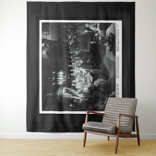 Tenture Fête de Belshazzar par graveur Jan Muller (En situation)