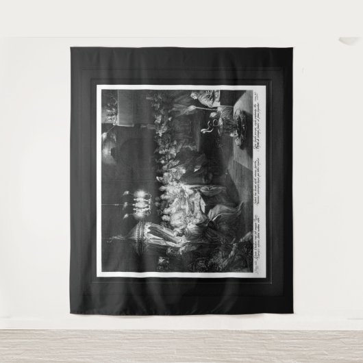 Tenture Fête de Belshazzar par graveur Jan Muller (Devant)