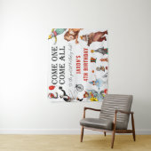 Tenture Fête de cirque Carnaval Fond de fête d'anniversair (En situation)