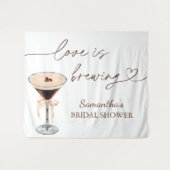 Tenture Fête de Fiançailles Espresso Martini L'Amour Est E (Devant (Horizontal))