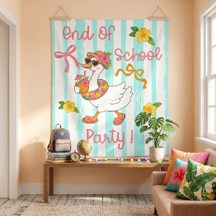 Tenture Fête de fin d'année scolaire Silly Goose Rayures