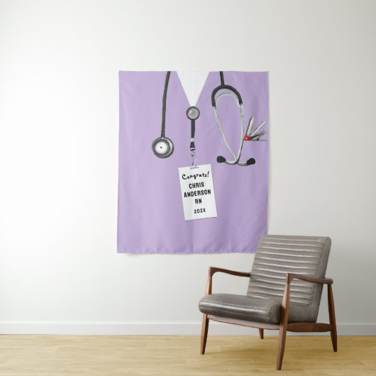 Tenture Fête de fin d'études à l'école d'infirmières (En situation)